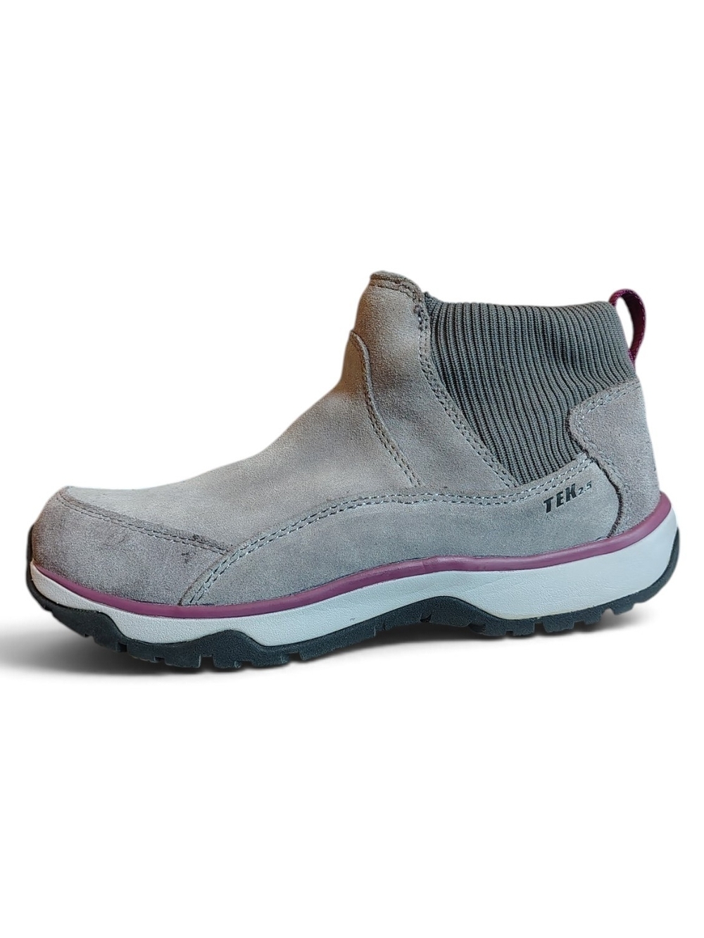LL Bean TEK 2.5 Vertigrip Women Snow Sneaker Boots Suede Pull On Waterproof Sz 6